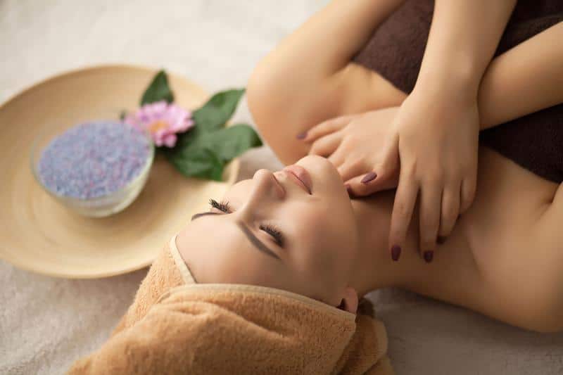 A woman undergoing medical aesthetic services in Fort Myers and Naples.